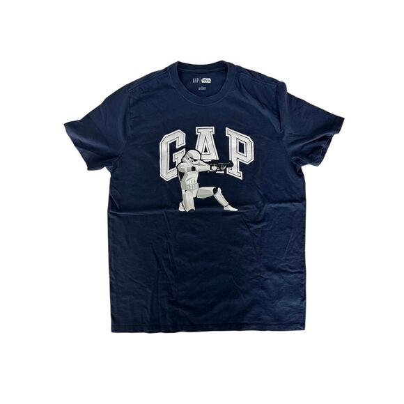 GAP x Star Wars Stormtrooper - Men’s graphic navy blue tee - Size L - Picture 1 of 14
